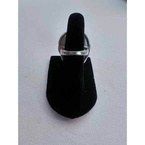 SAJEN WINDOW DRUSY FOREST SAJEN SILVER COLLECTION PLATINUM OVER SILVER RING - Picture 4 of 10